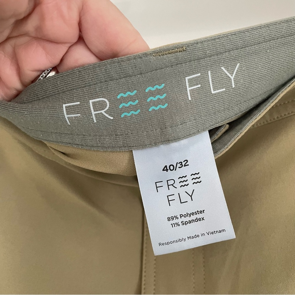 Free Fly Nomad Pants Performance Stretch Chino Mens 40x32 Tech UPF 50+.   L14 - Picture 4 of 8